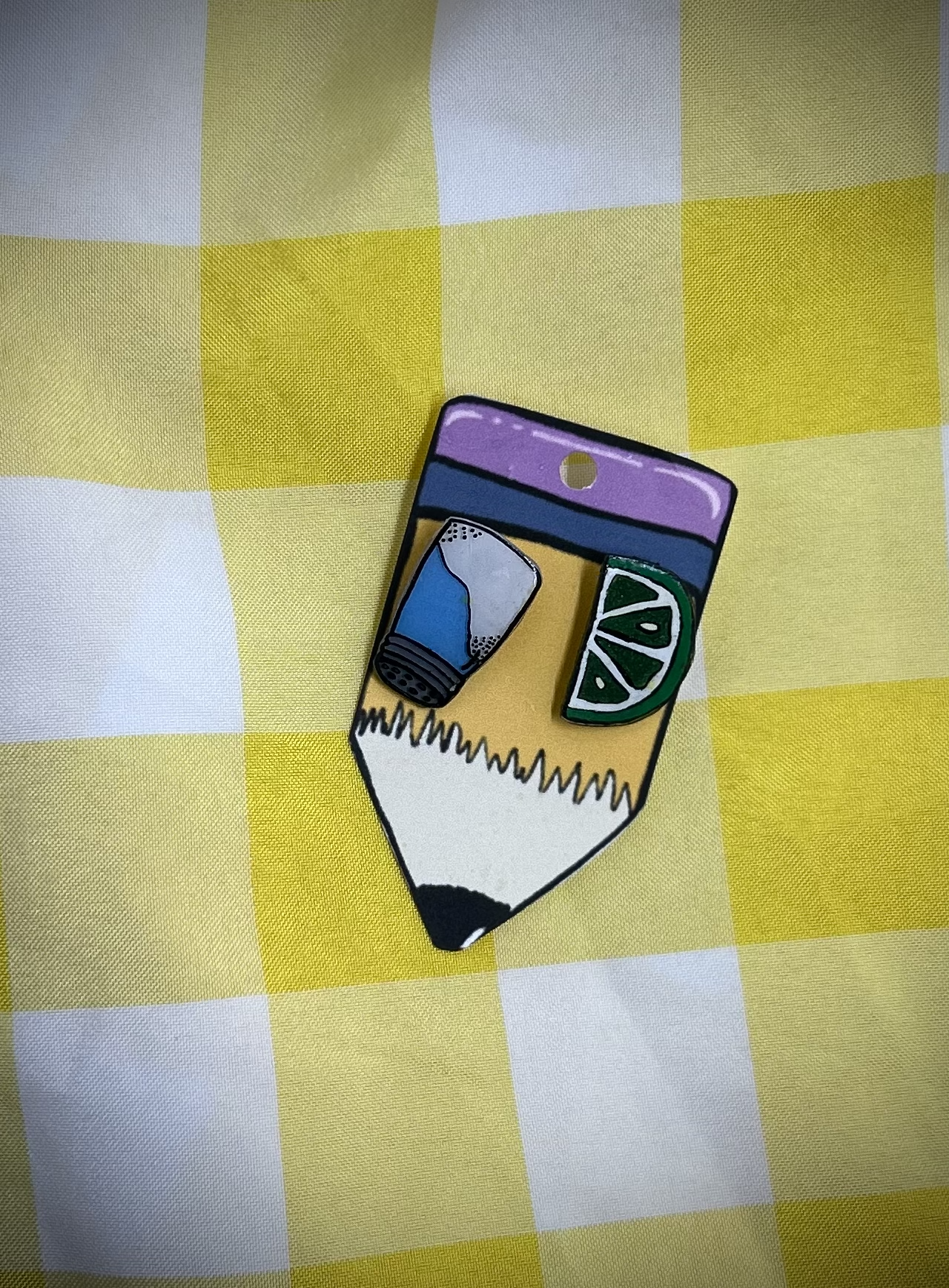 Salt and Lime Stud Earrings