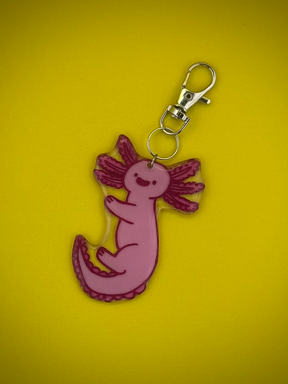Axolotl Keychain