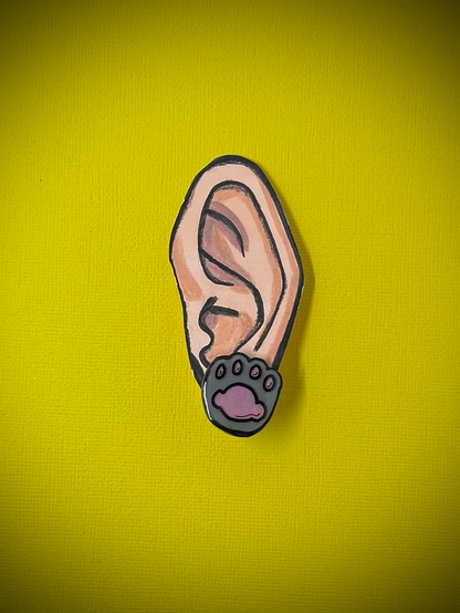 Cat Paw Stud Earrings