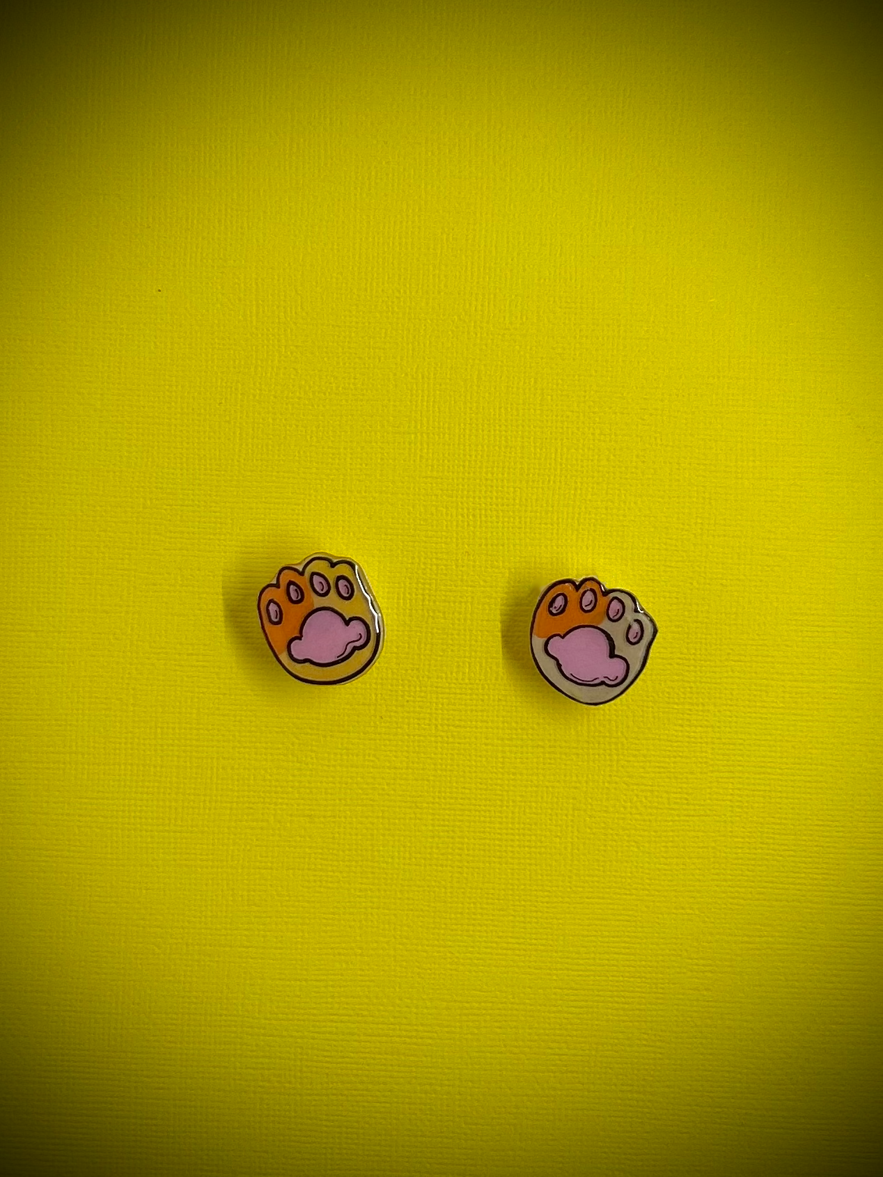 Cat Paw Stud Earrings