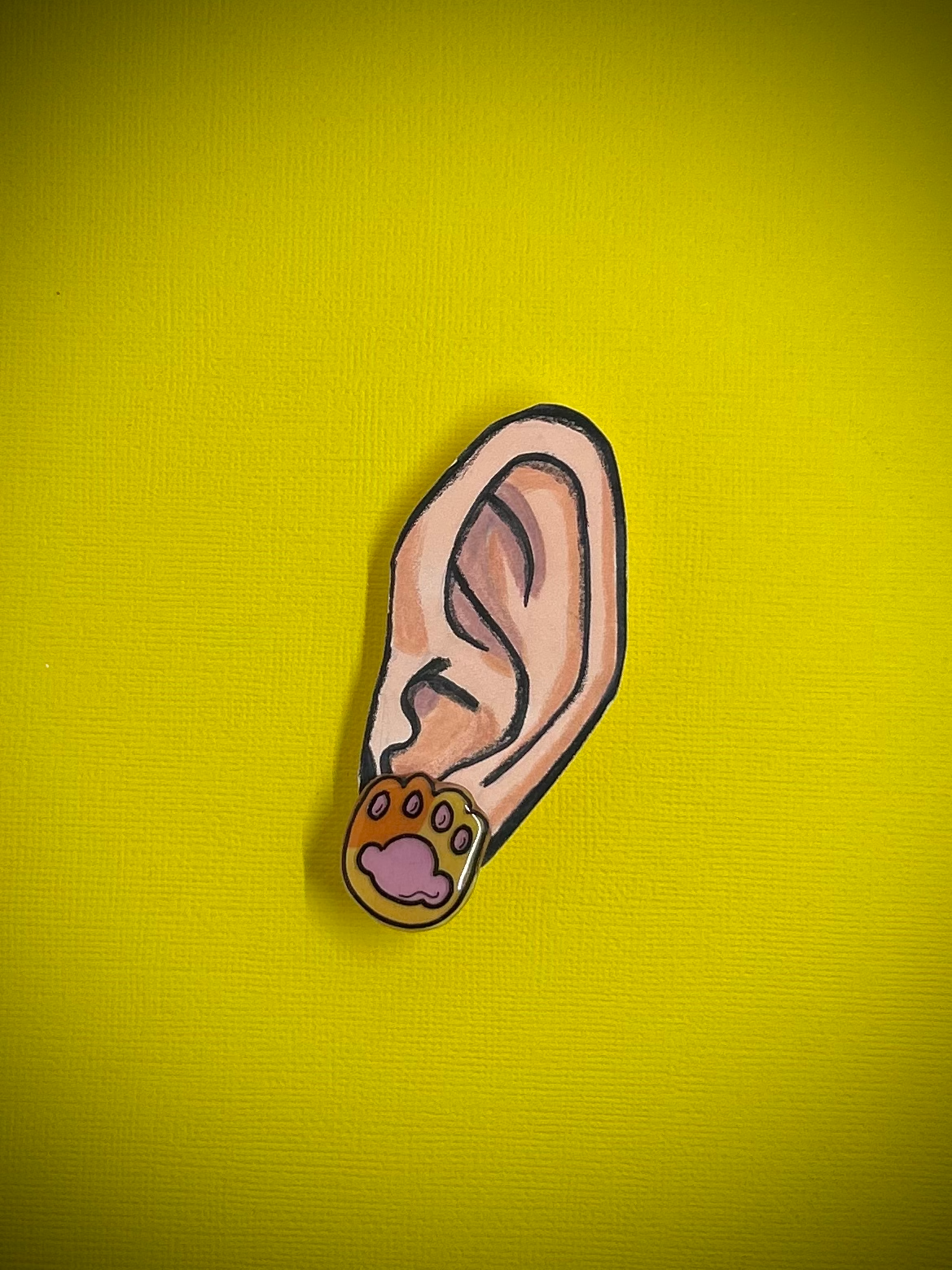 Cat Paw Stud Earrings