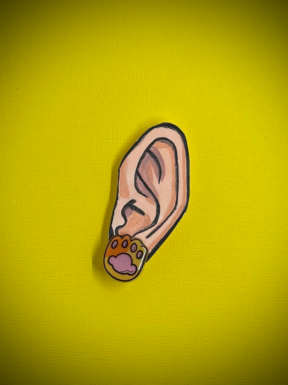 Cat Paw Stud Earrings