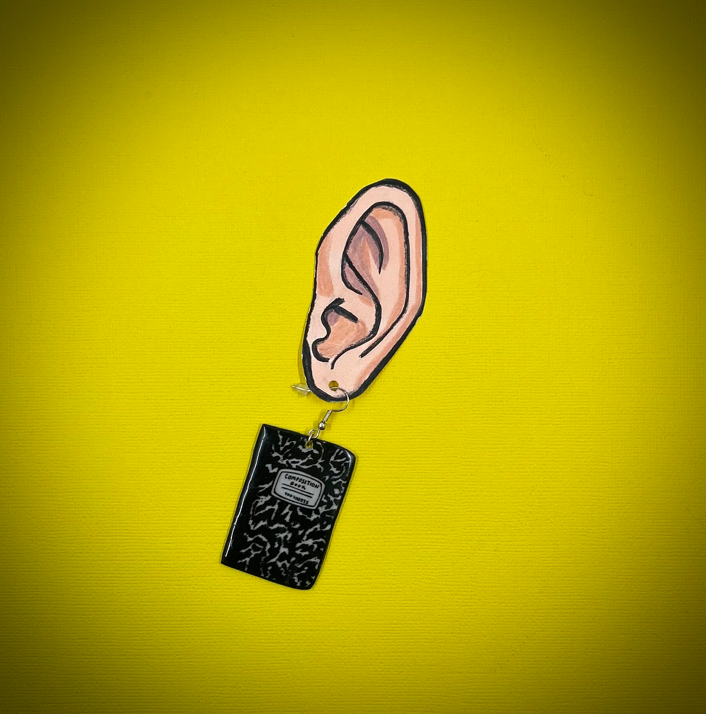 Pencil and Composition Book Earrings