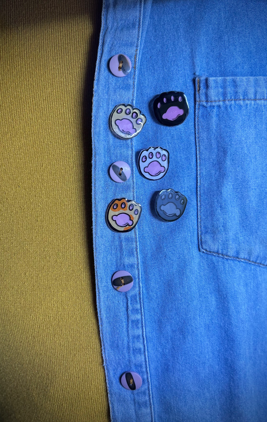 Cat Paw Pins