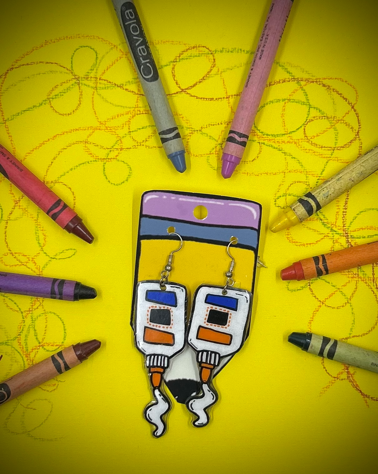 Glue Bottle Earrings