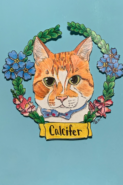 Custom Hand Illustrated Pet Portrait