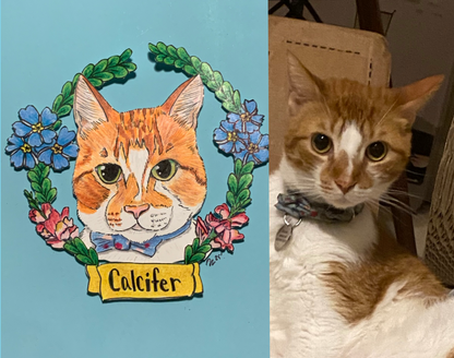 Custom Hand Illustrated Pet Portrait