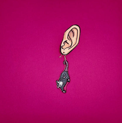 Opossum Earrings