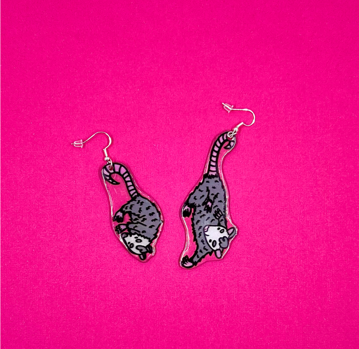 Opossum Earrings