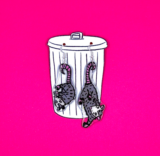 Opossum Earrings