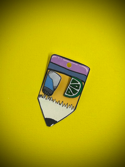 Salt and Lime Stud Earrings