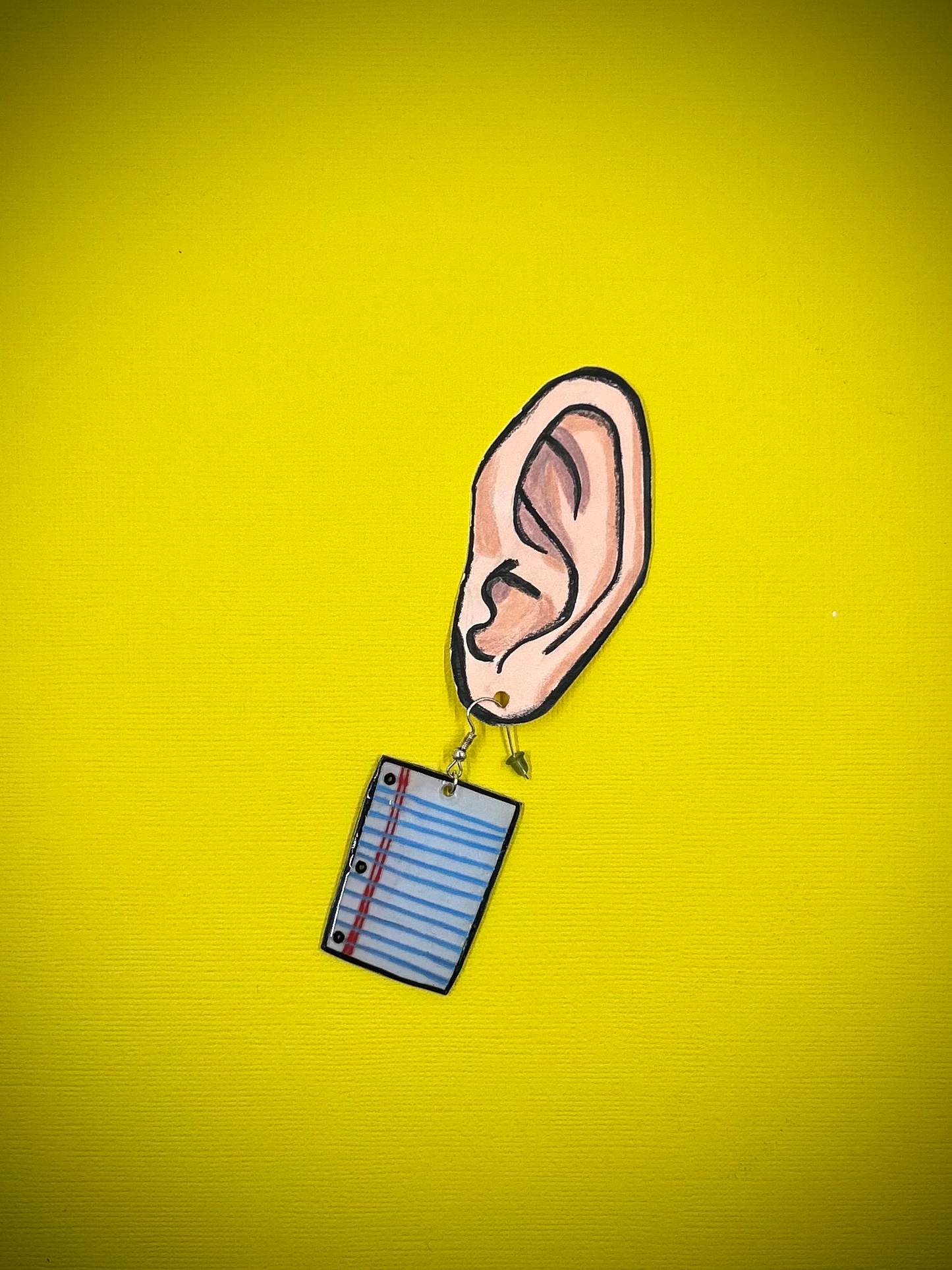 Pencil and Paper Earrings