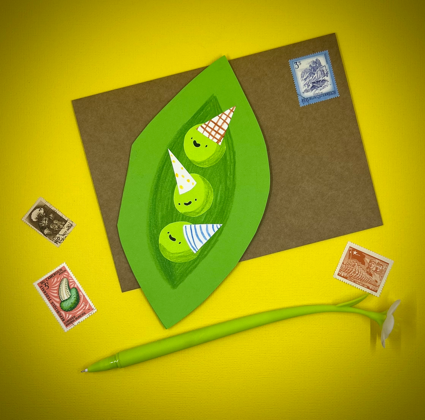 Pea Birthday Card