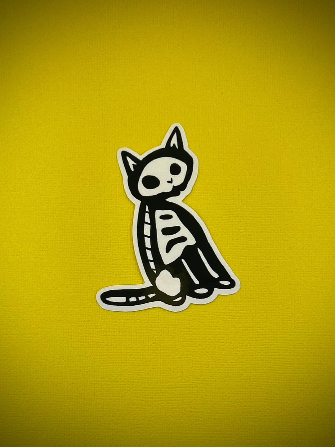 Skelly Cat Sticker