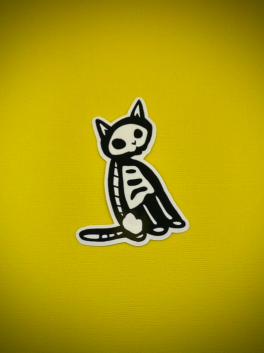 Skelly Cat Sticker