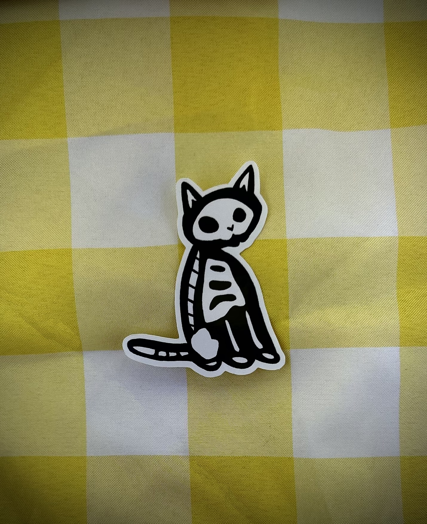 Skelly Cat Sticker
