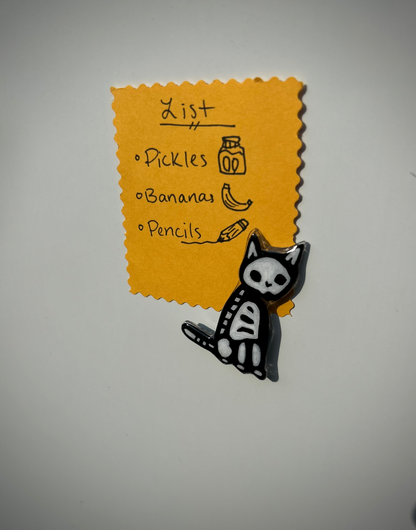 Skelly Cat Magnet