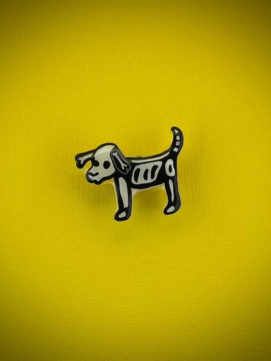 Skelly Dog Pin