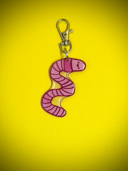 Worm Keychain