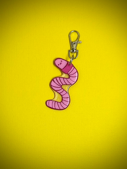 Worm Keychain